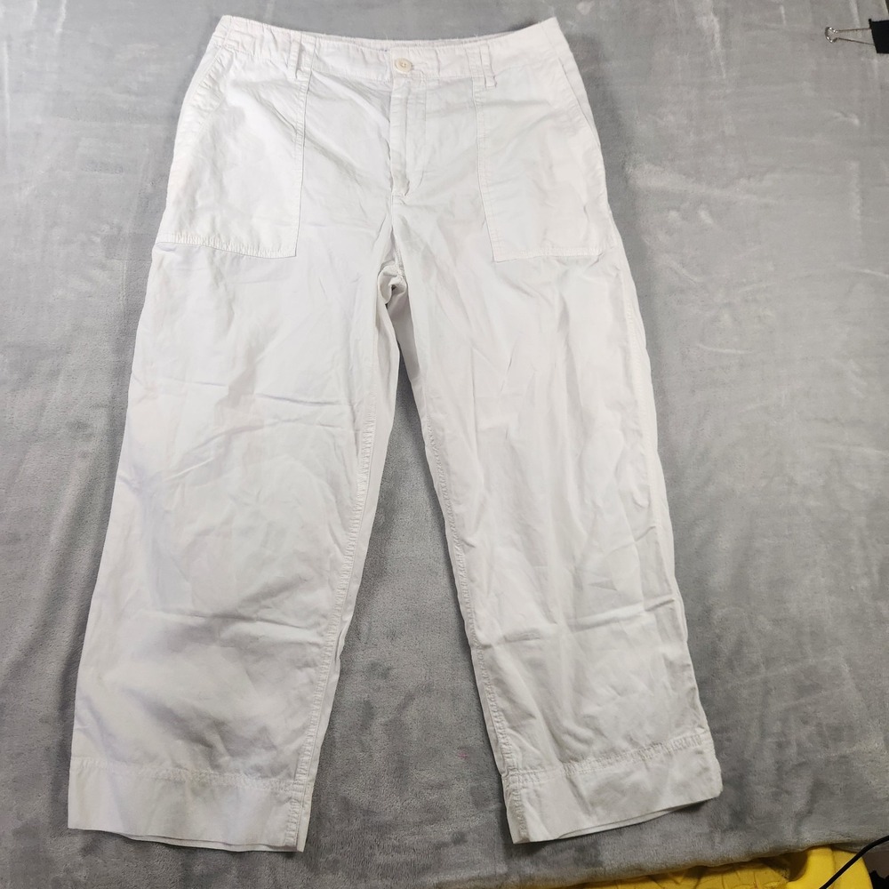 Lauren Ralph Lauren White Wide Leg Capri Pants‎ 14